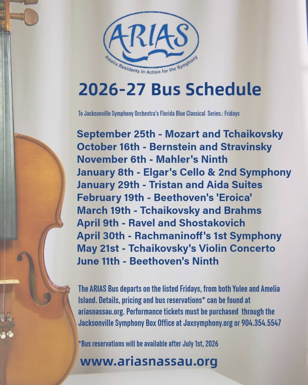 Jacksonville Symphony Schedule 2027